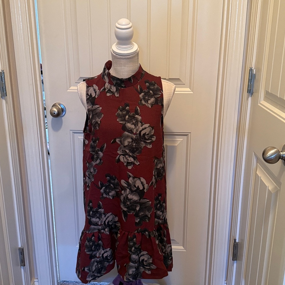 NWOT Sleeveless Dress with Ruffle Hem